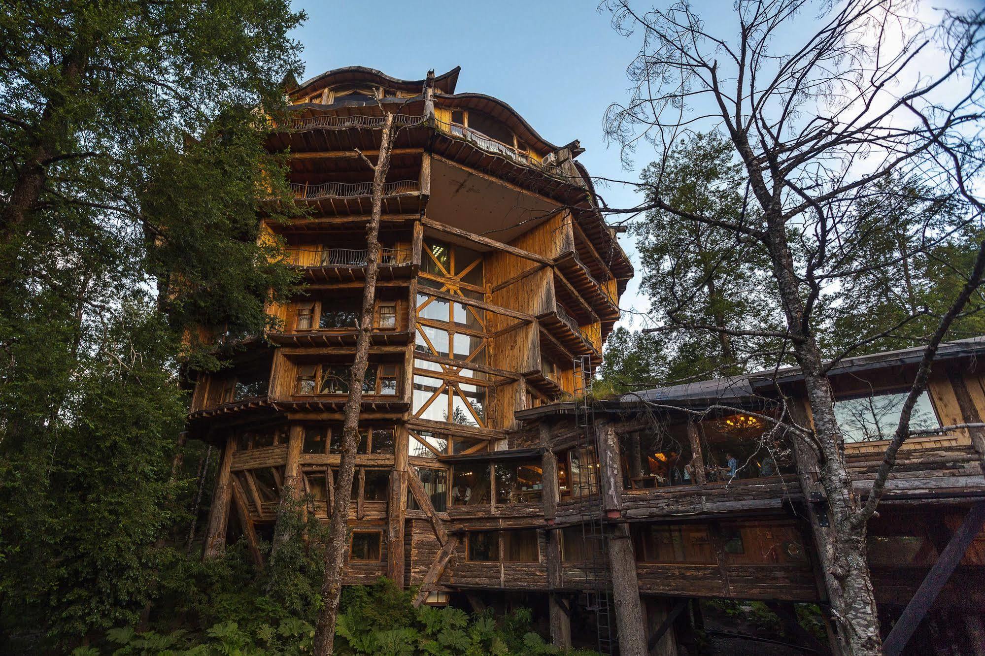Huilo Huilo Nothofagus Hotel & Spa بويرتو فوي المظهر الخارجي الصورة